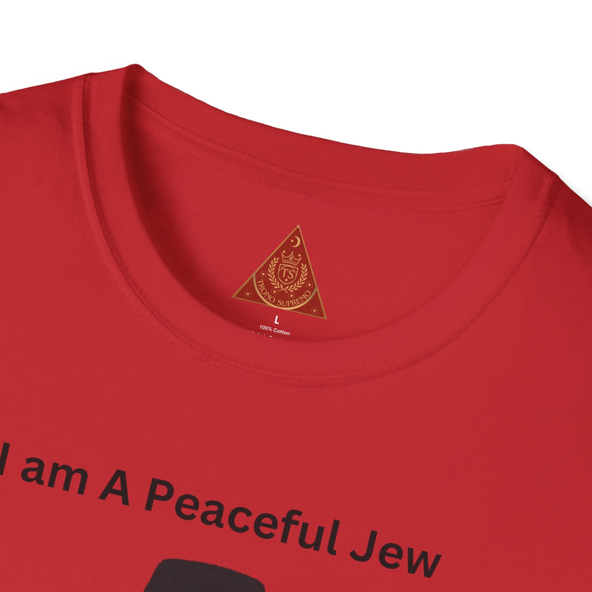 Trono Supremo | Camiseta Pacífica Judía — Camiseta con Bonito Personaje Jasídico