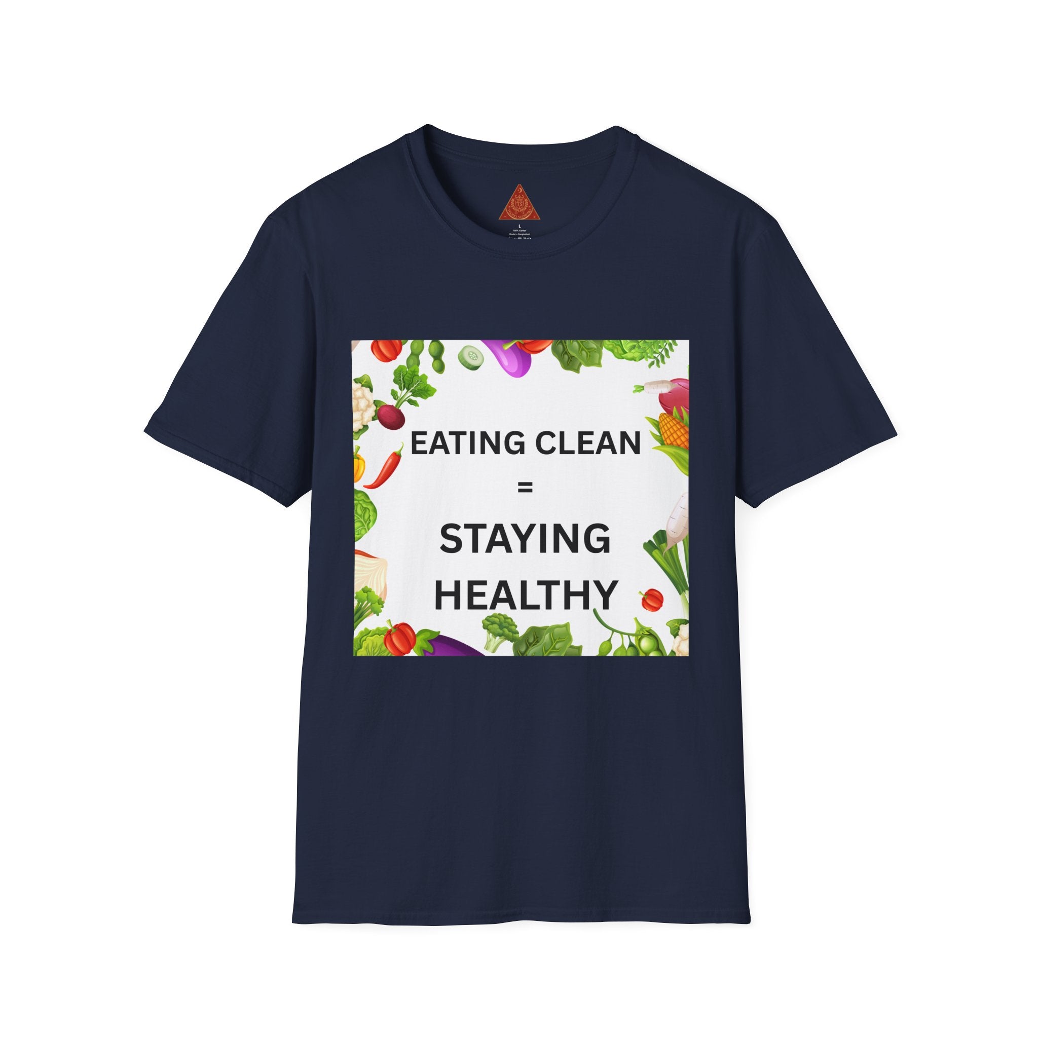Trono Supremo | Contemporary  |  Eating Clean = Staying Healthy T-Shirt — Healthy Eating Veggie Graphic Tee