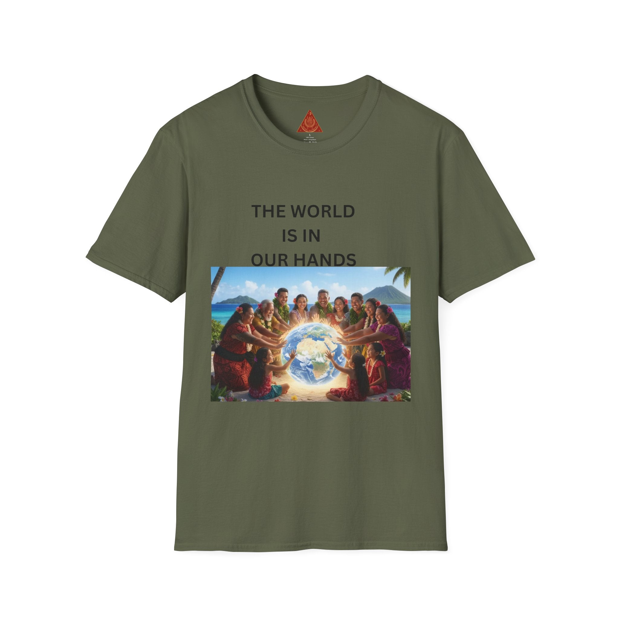 Trono Supremo { Contemporary | T-Shirt — "The World Is In Our Hands" Spiritual Earth Graphic Tee