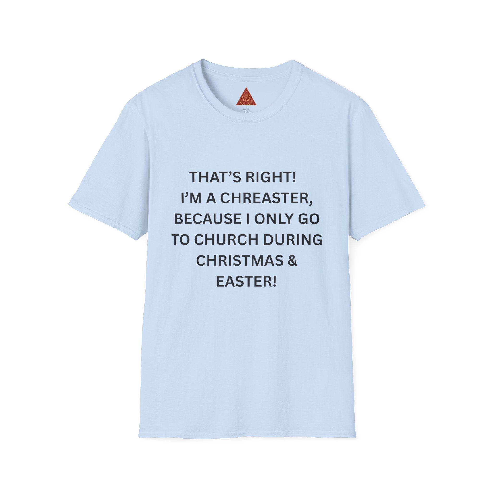Trono Supremo |  Contemporary  |  Funny Christmas & Easter Church T-Shirt — “I’m a Creaster” Holiday Tee
