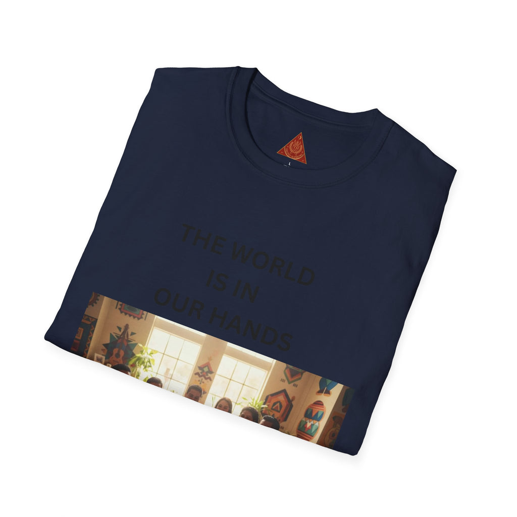 Trono Supremo { Contemporary |  Kids & Family T-Shirt — "The World Is In Our Hands" Inspirational Tee