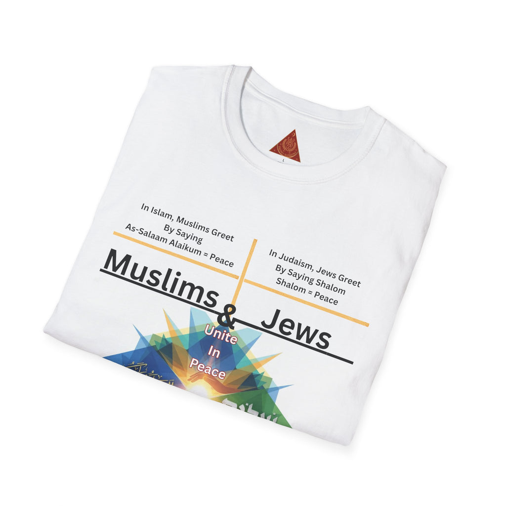 Muslims & Jews Unite Peace T-Shirt — Interfaith Harmony Graphic Tee