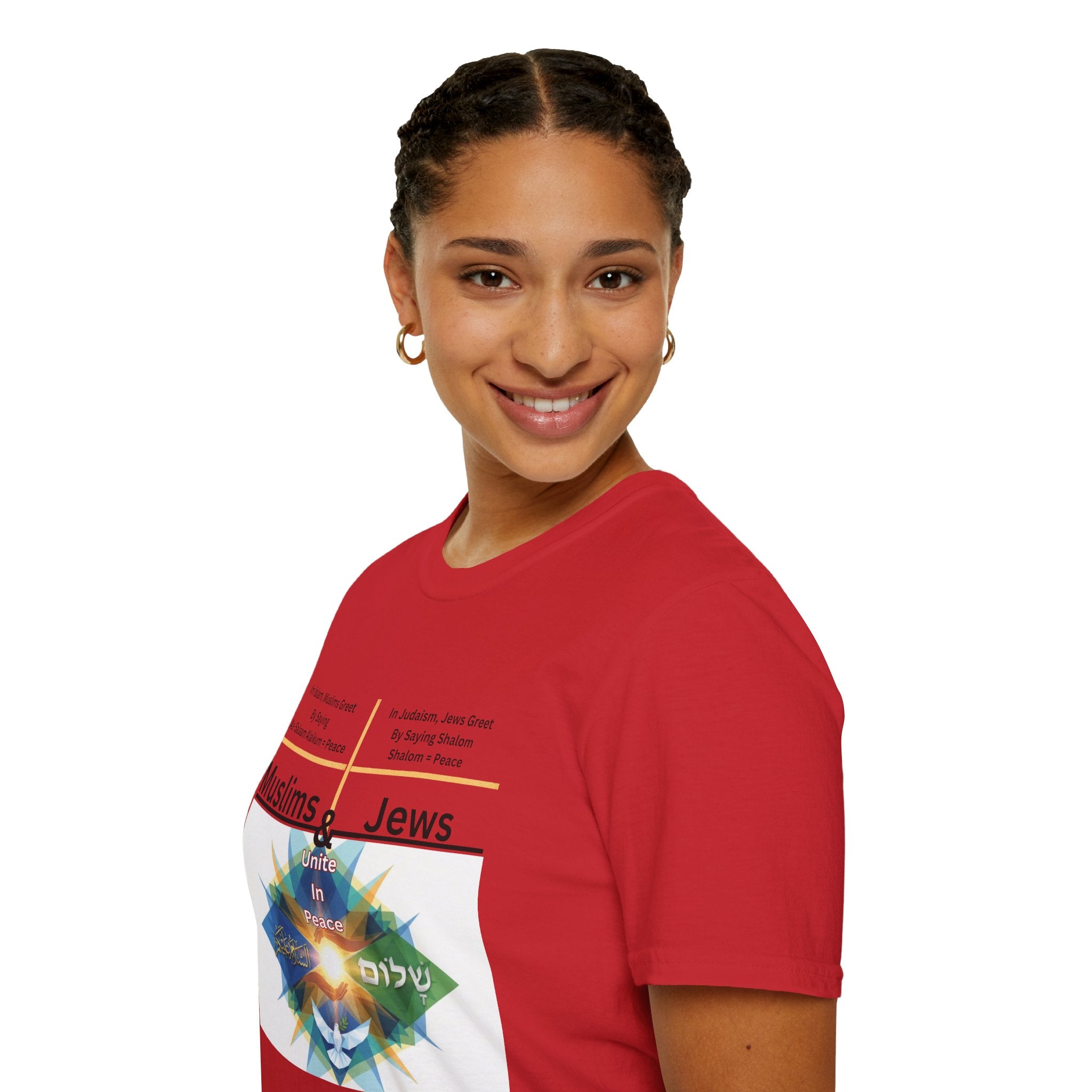 Muslims & Jews Unite Peace T-Shirt — Interfaith Harmony Graphic Tee