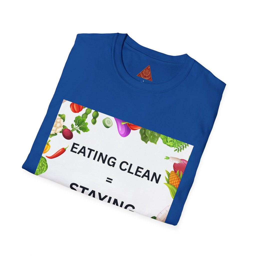Trono Supremo | Contemporary  |  Eating Clean = Staying Healthy T-Shirt — Healthy Eating Veggie Graphic Tee
