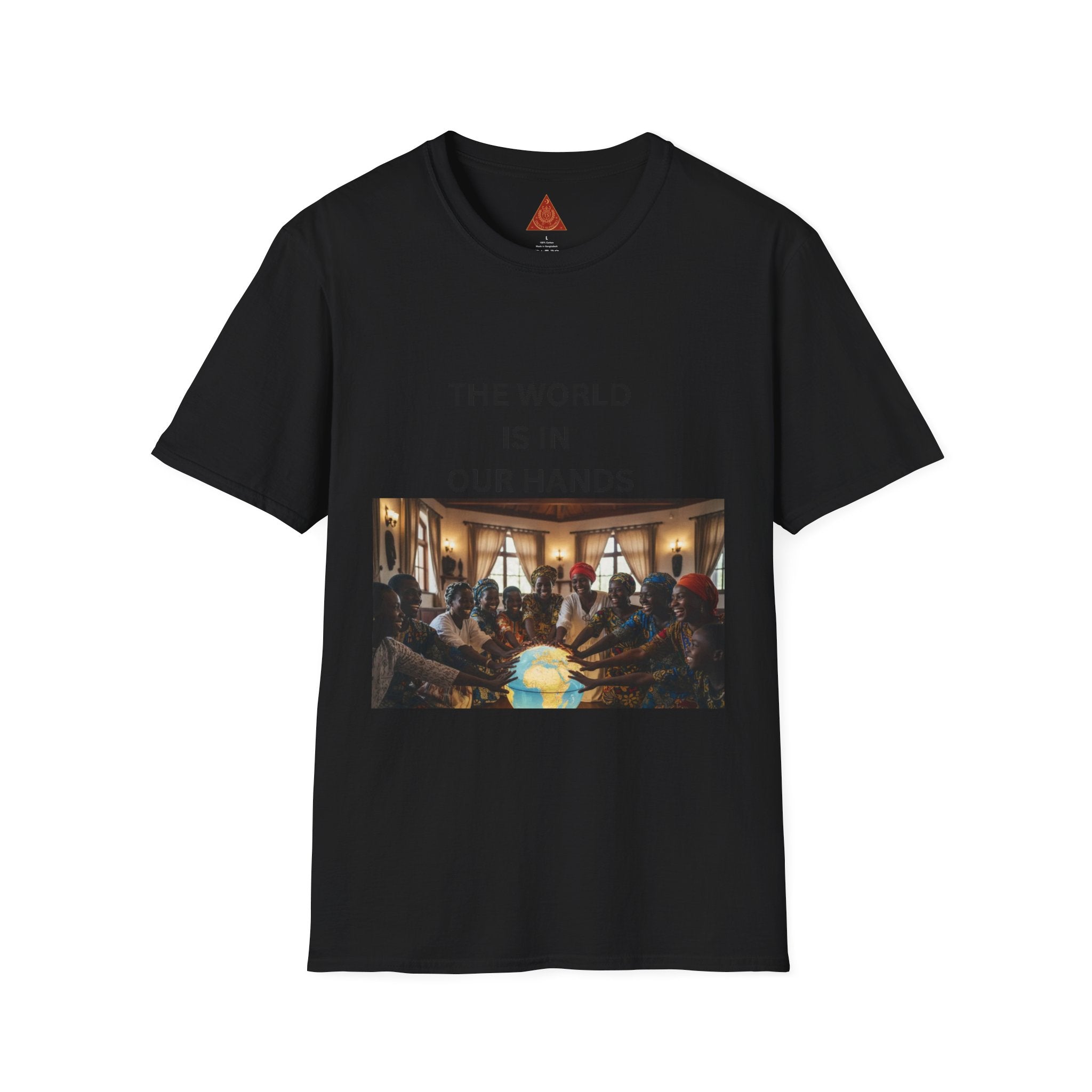 Trono Supremo { Contemporary | T-Shirt — "The World Is In Our Hands" Globe Art Tee