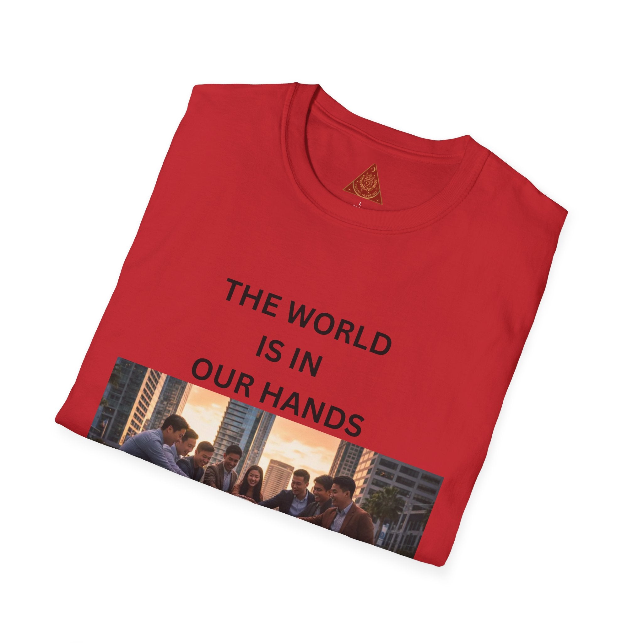 Trono Supremo | Contemporary | The World Is In Our Hands T-Shirt — Environmental Awareness Graphic Tee