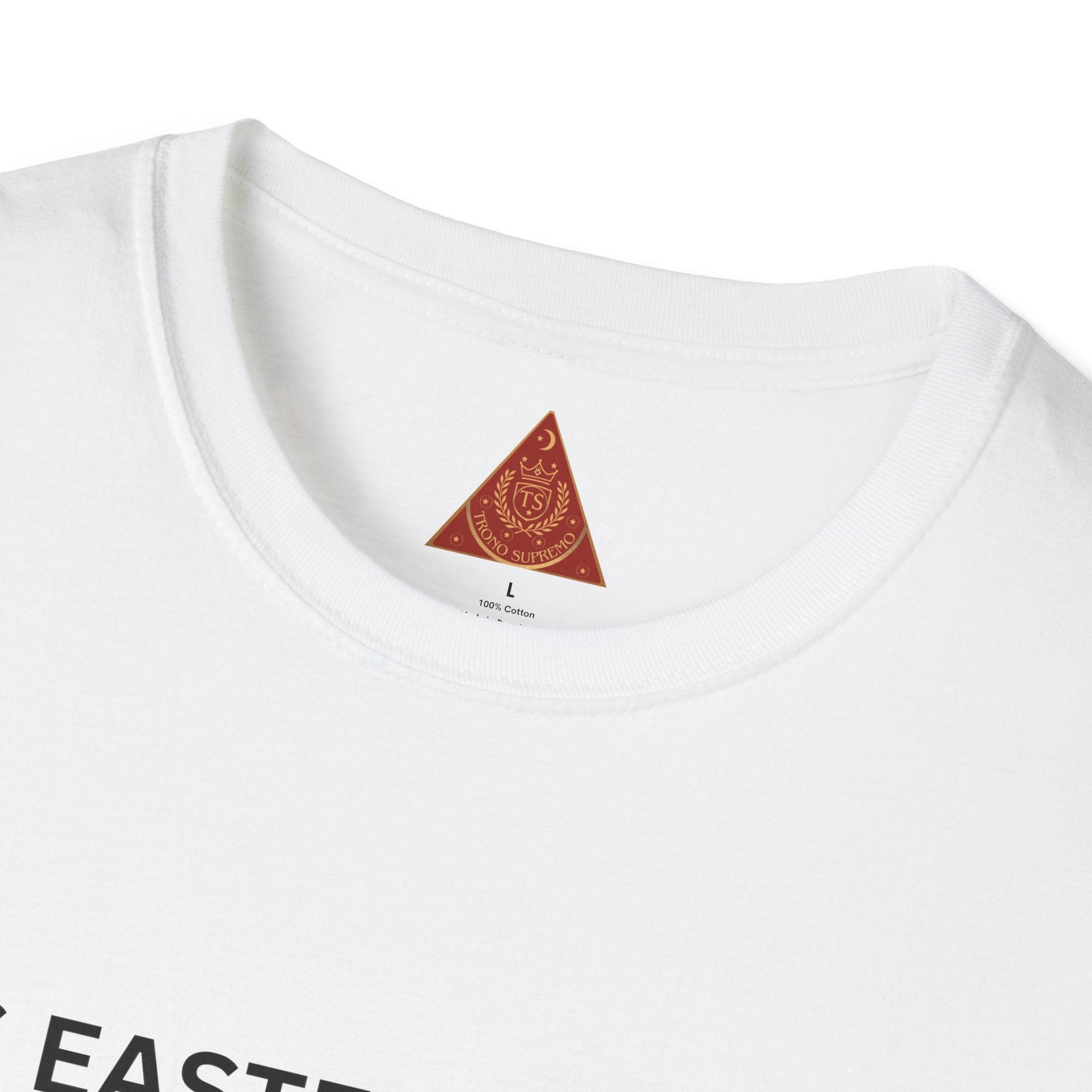 Trono Supremo |  Contemporary  |  Easter Chocolate Shirt — "It's Easter Sunday; So I'm Here for the Chocolate!" with Cute Bunny