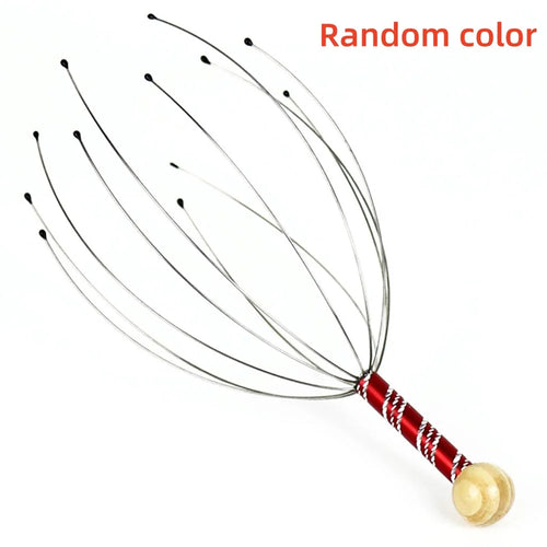 1/2pc Stainless Steel Head Massage Device Relaxation Octopus Scalp Massager Instrument Scratcher Relieves Tension Soul Extractor