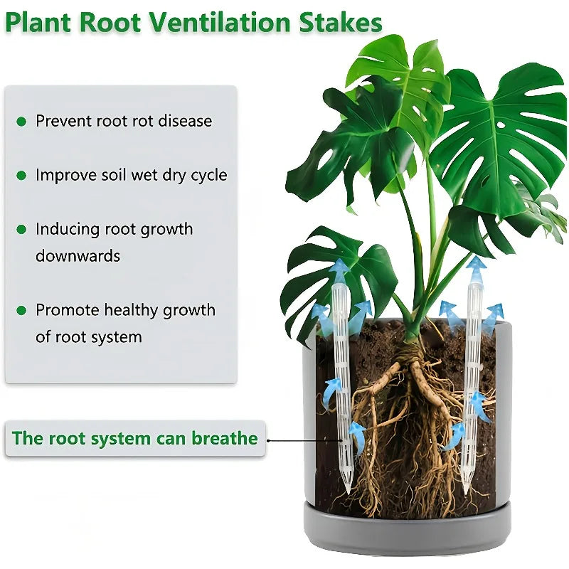 10/20pcs Plastic Soil Air Circulation Tubes for Plants - Lightweight And Durable Plant Root Ventilation Tubes, Drainage Pipes