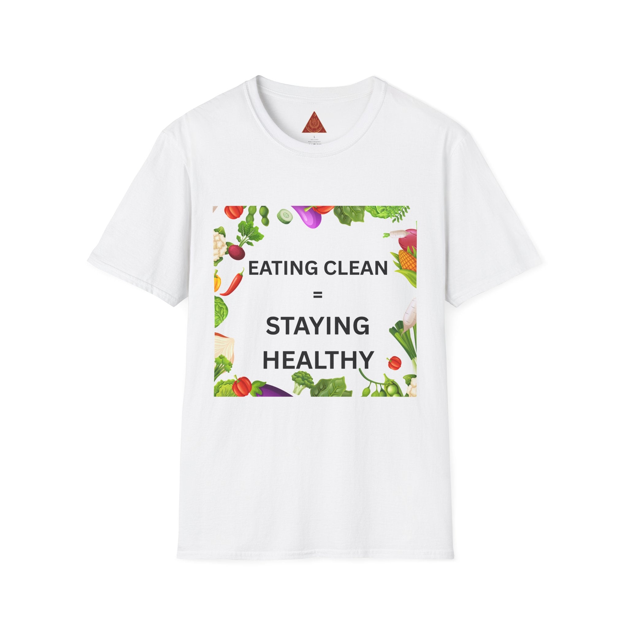 Trono Supremo | Contemporary  |  Eating Clean = Staying Healthy T-Shirt — Healthy Eating Veggie Graphic Tee