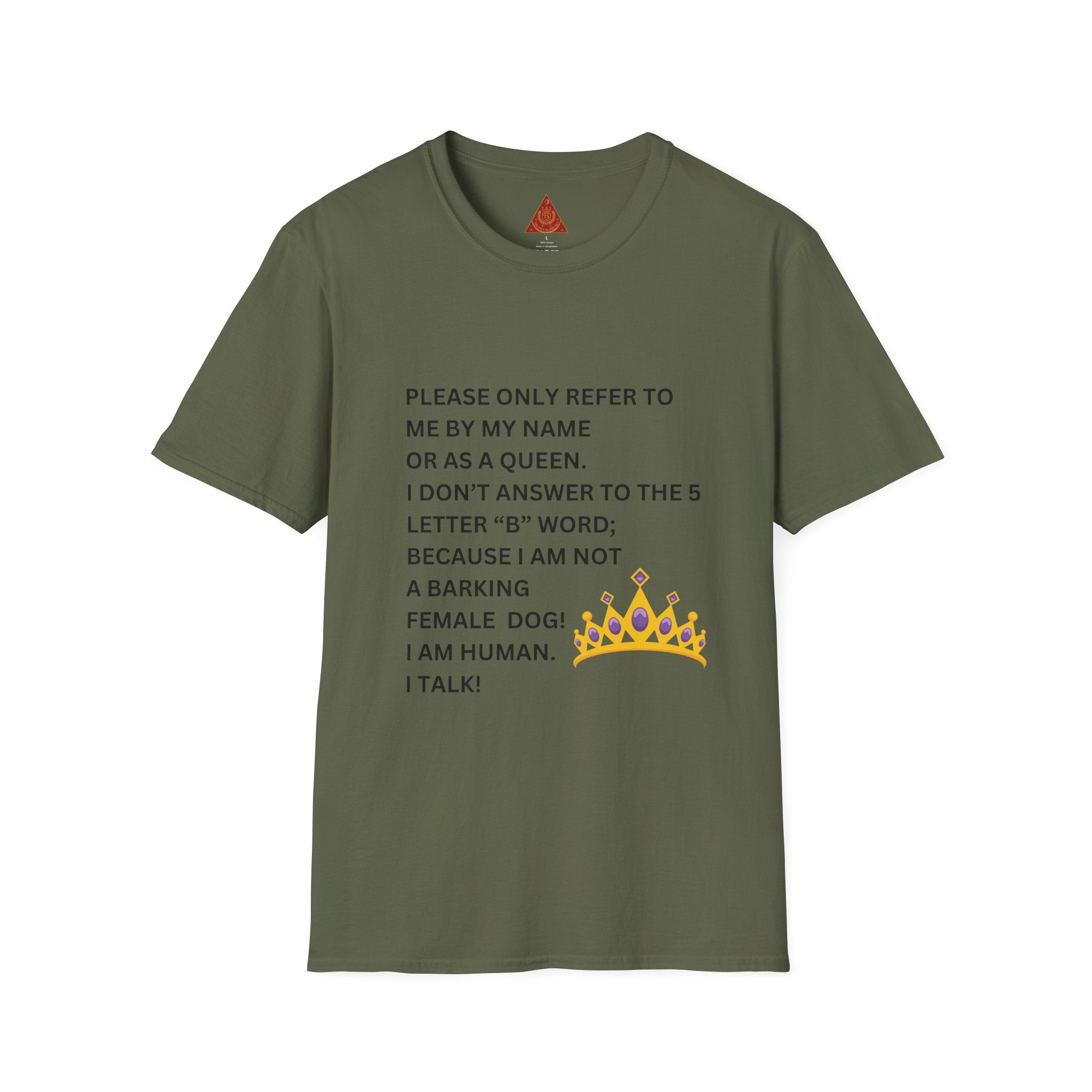 Trono Supremo | Contemporary  |  Funny 'Refer to Me as a Queen' T-Shirt – Sassy Crown Graphic Tee