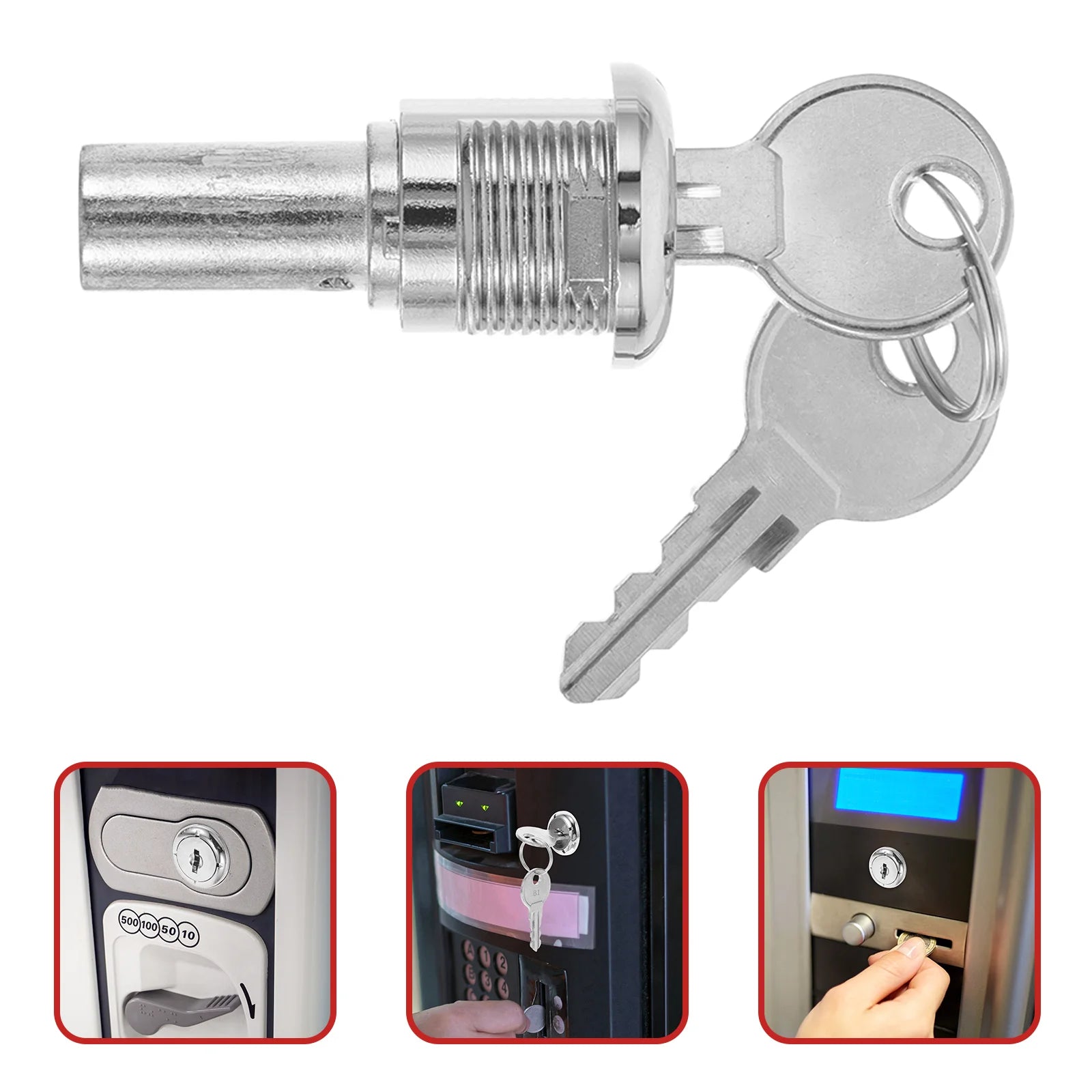 1 Set Universal Vending Machine Lock Keys Secure Cover Assembly For Gumball Candy Game Machines Lasting game machine lock