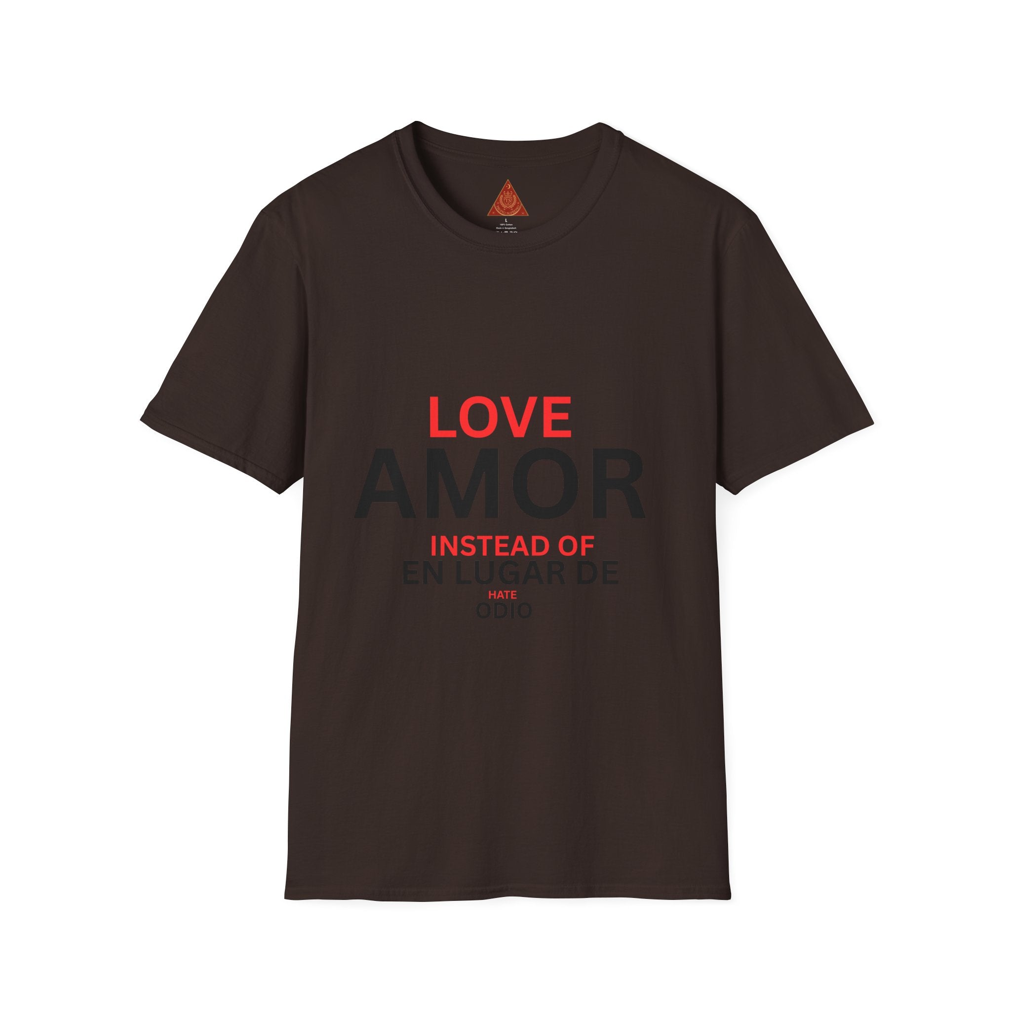 Trono Supremo { Contemporary | Love / Amor T-Shirt — "Love Instead of Hate" Bilingual Graphic Tee