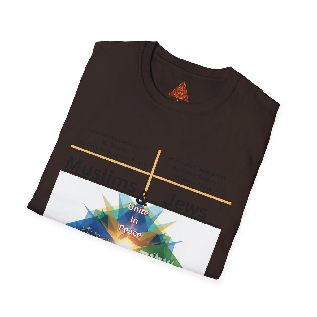 Muslims & Jews Unite Peace T-Shirt — Interfaith Harmony Graphic Tee