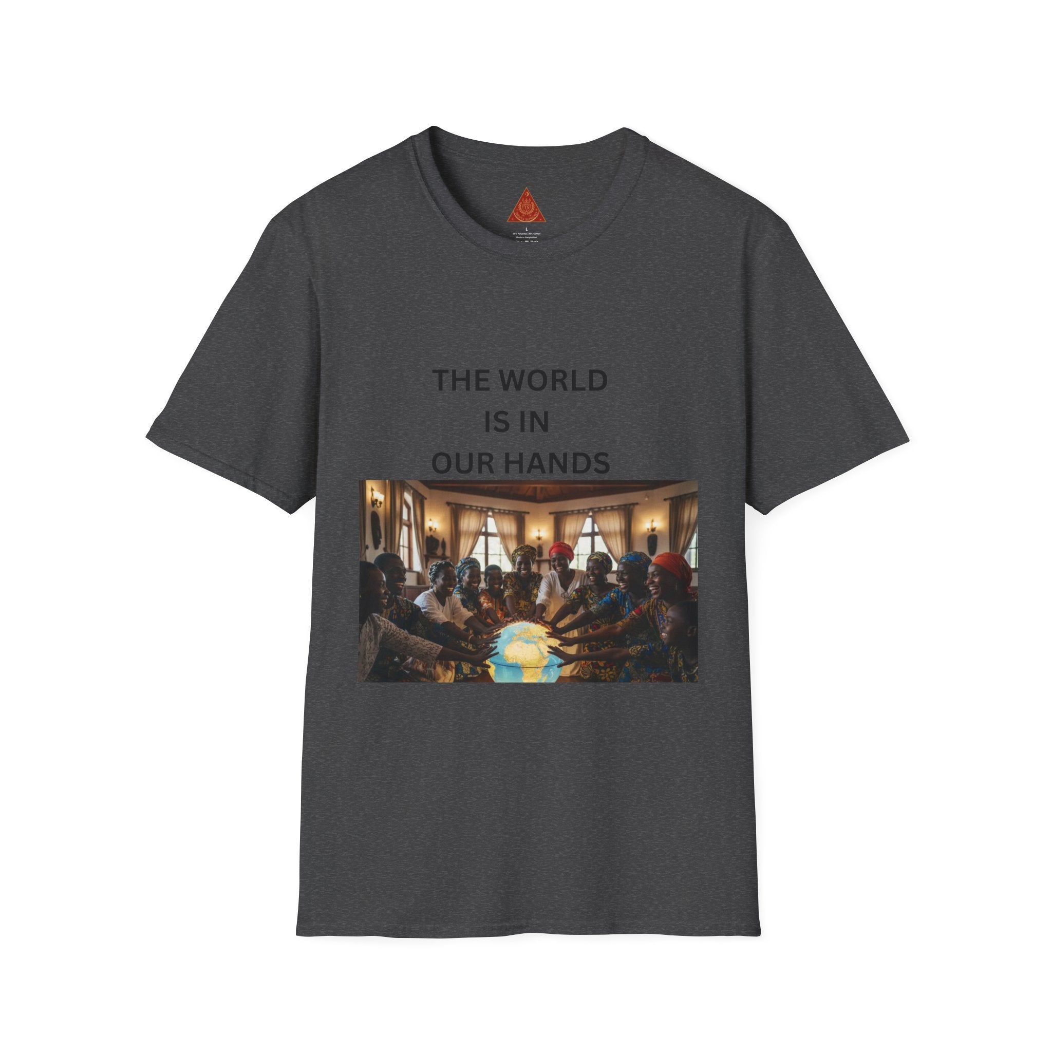 Trono Supremo { Contemporary | T-Shirt — "The World Is In Our Hands" Globe Art Tee