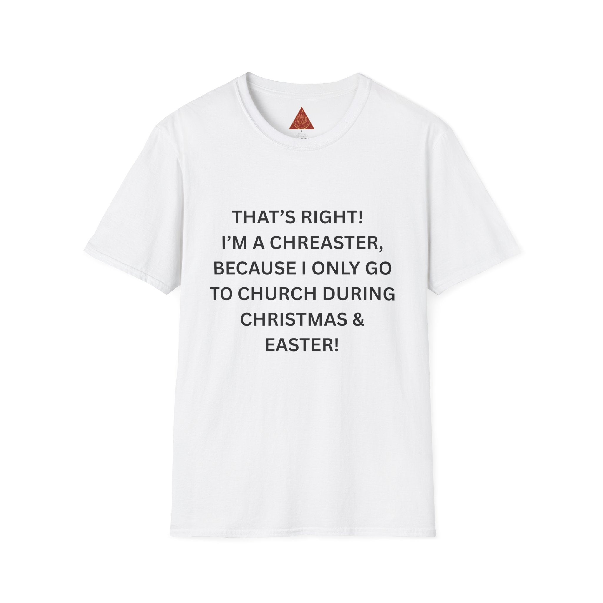 Trono Supremo |  Contemporary  |  Funny Christmas & Easter Church T-Shirt — “I’m a Creaster” Holiday Tee