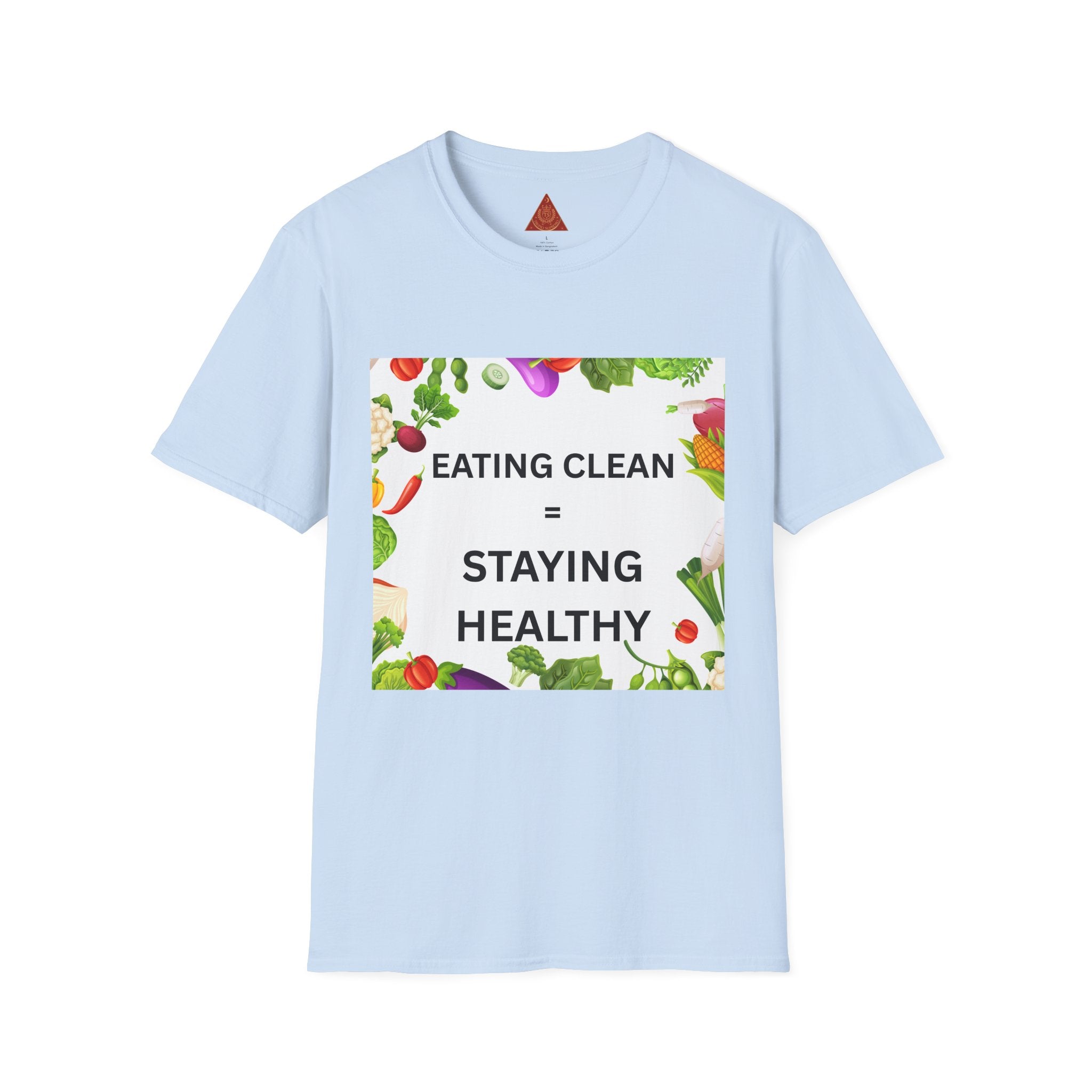 Trono Supremo | Contemporary  |  Eating Clean = Staying Healthy T-Shirt — Healthy Eating Veggie Graphic Tee
