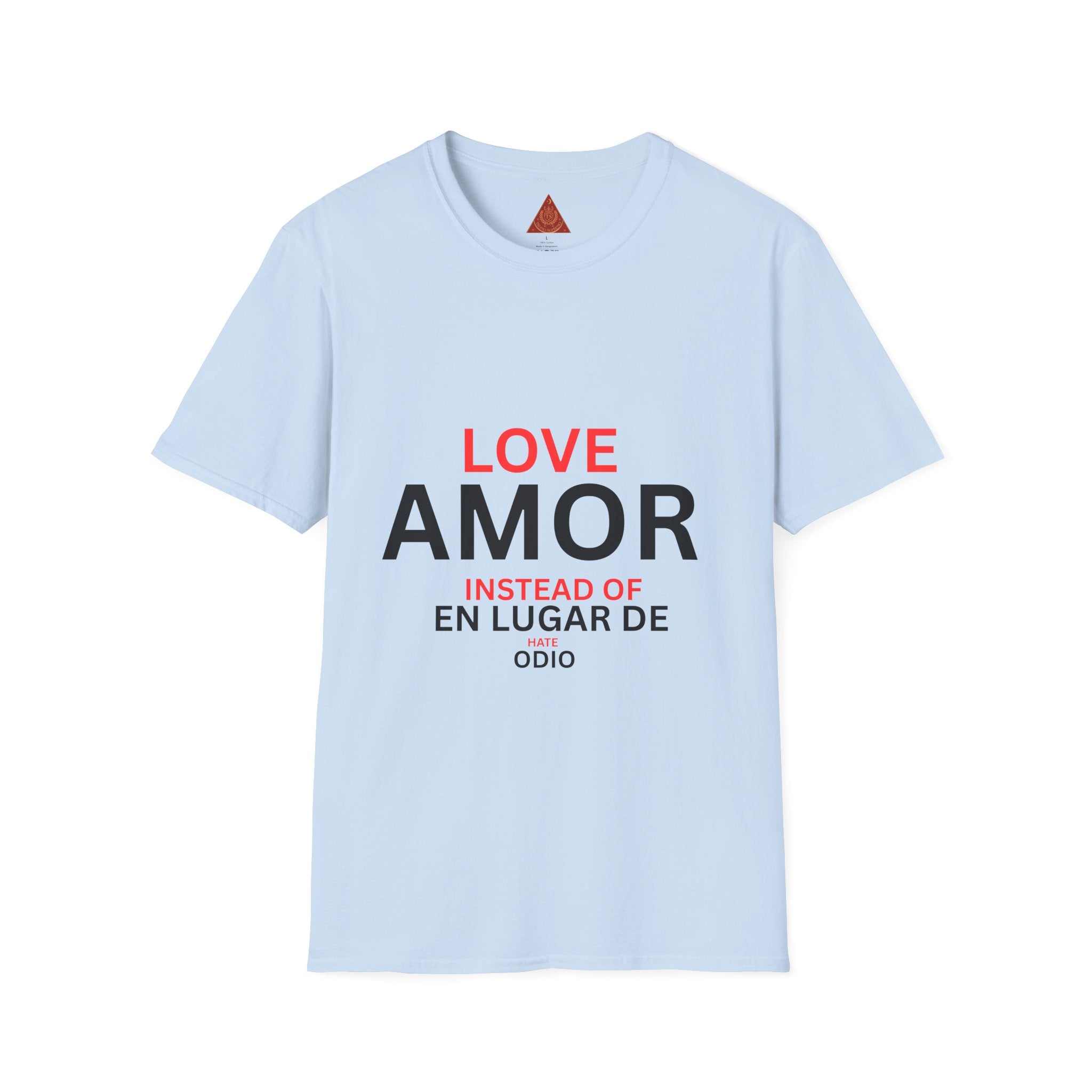 Trono Supremo { Contemporary | Love / Amor T-Shirt — "Love Instead of Hate" Bilingual Graphic Tee