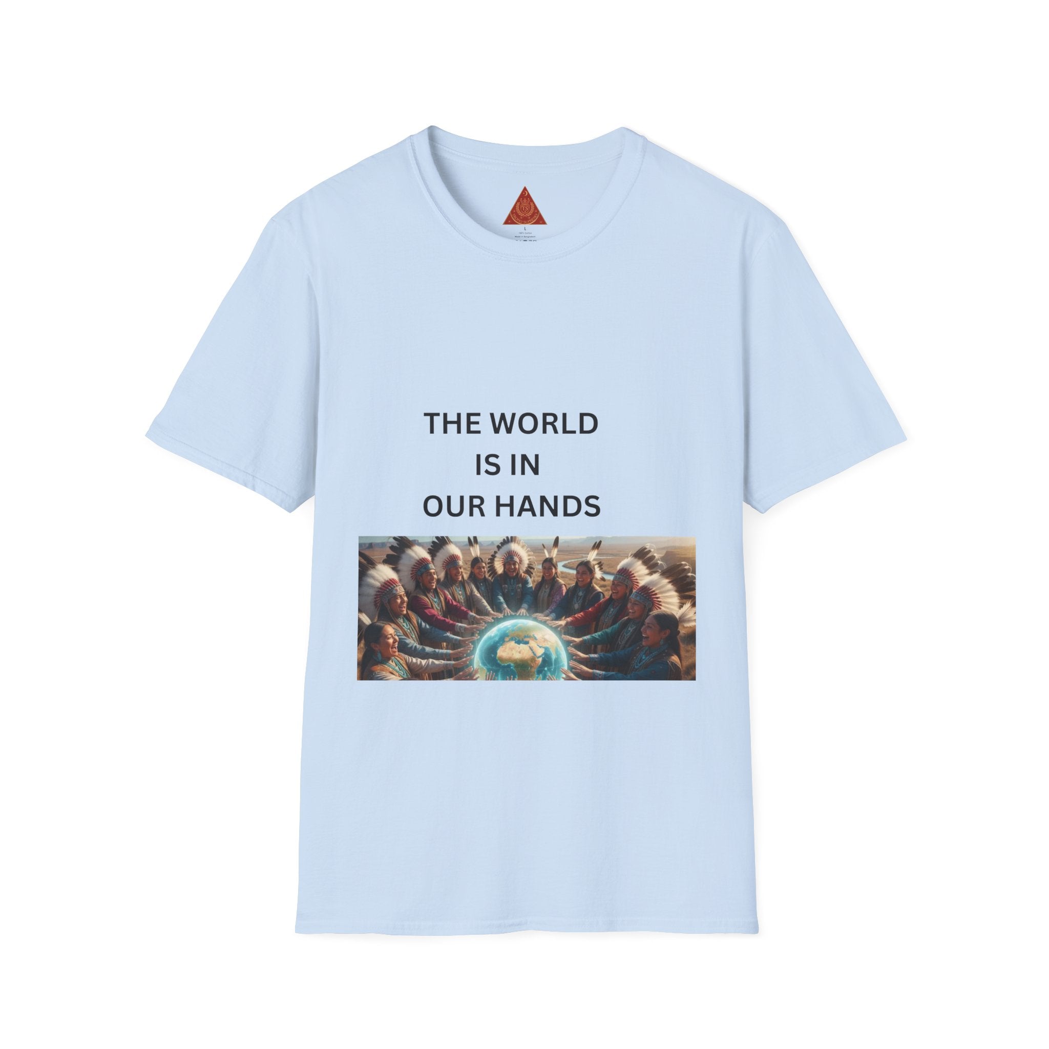 T‑Shirt — "The World Is In Our Hands" Globe Graphic Tee