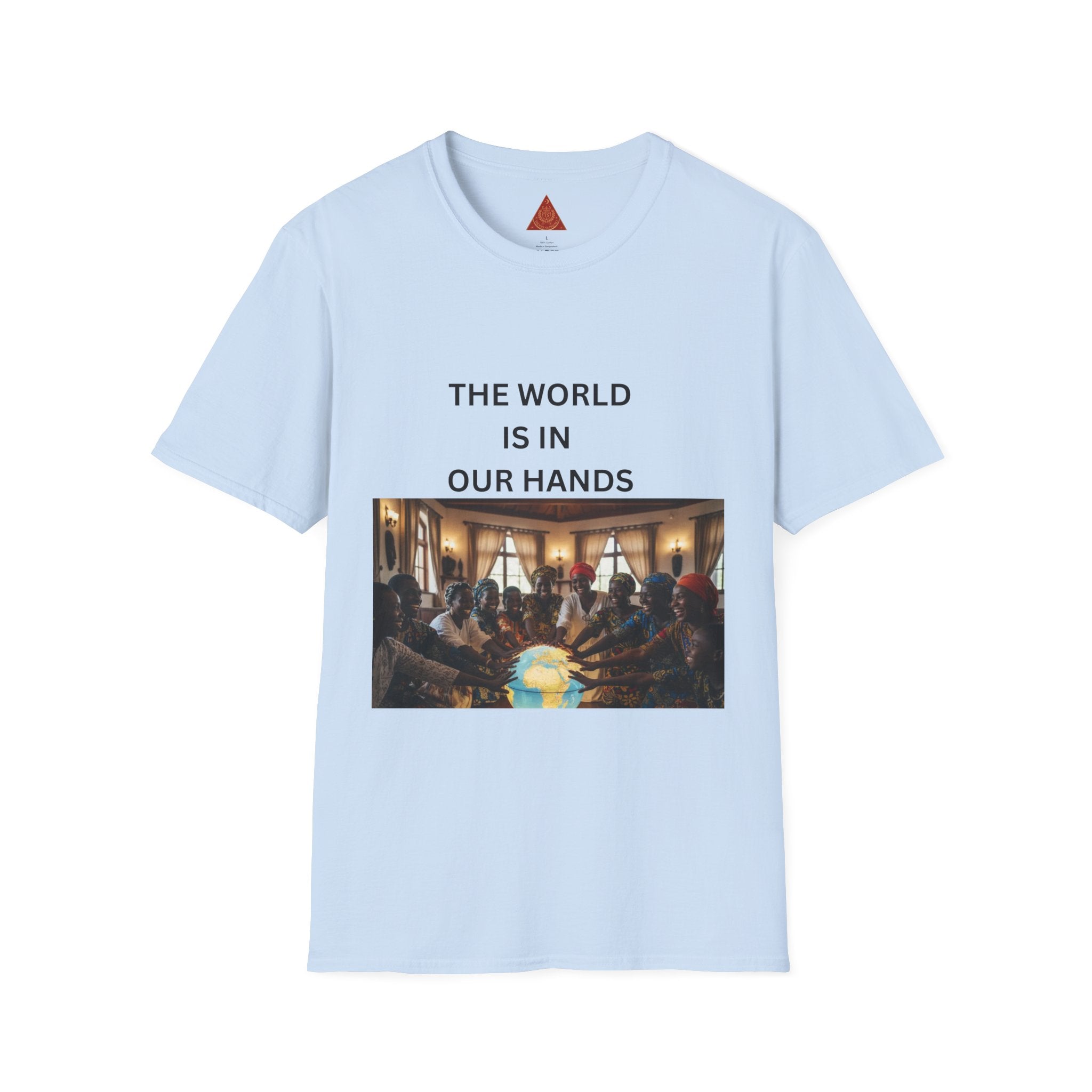Trono Supremo { Contemporary | T-Shirt — "The World Is In Our Hands" Globe Art Tee