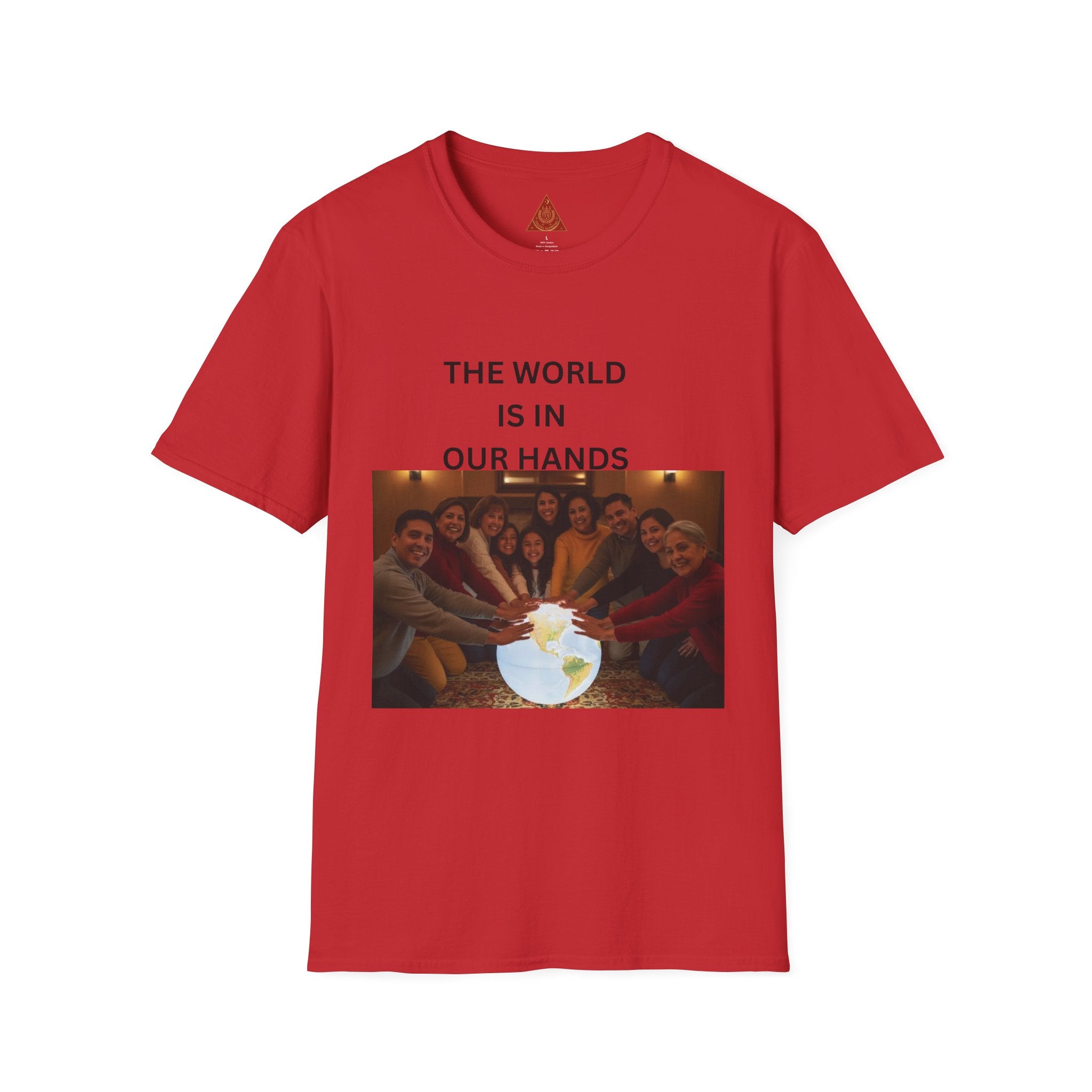 Trono Supremo { Contemporary | T-Shirt — "The World Is In Our Hands" Group Photo Global Unity Tee