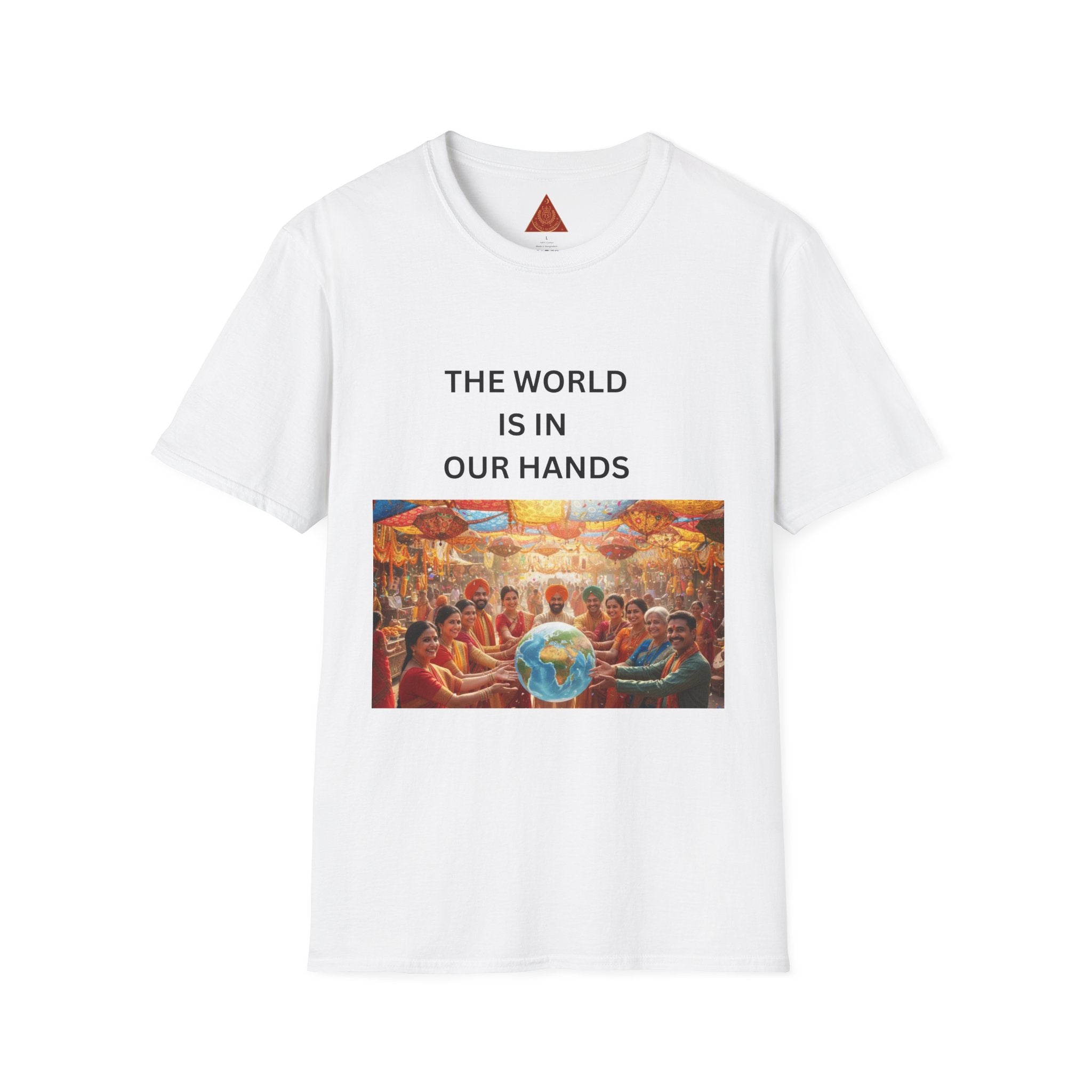 Trono Supremo | Contemporary | The World Is In Our Hands T-Shirt — Earth & Unity Graphic Tee