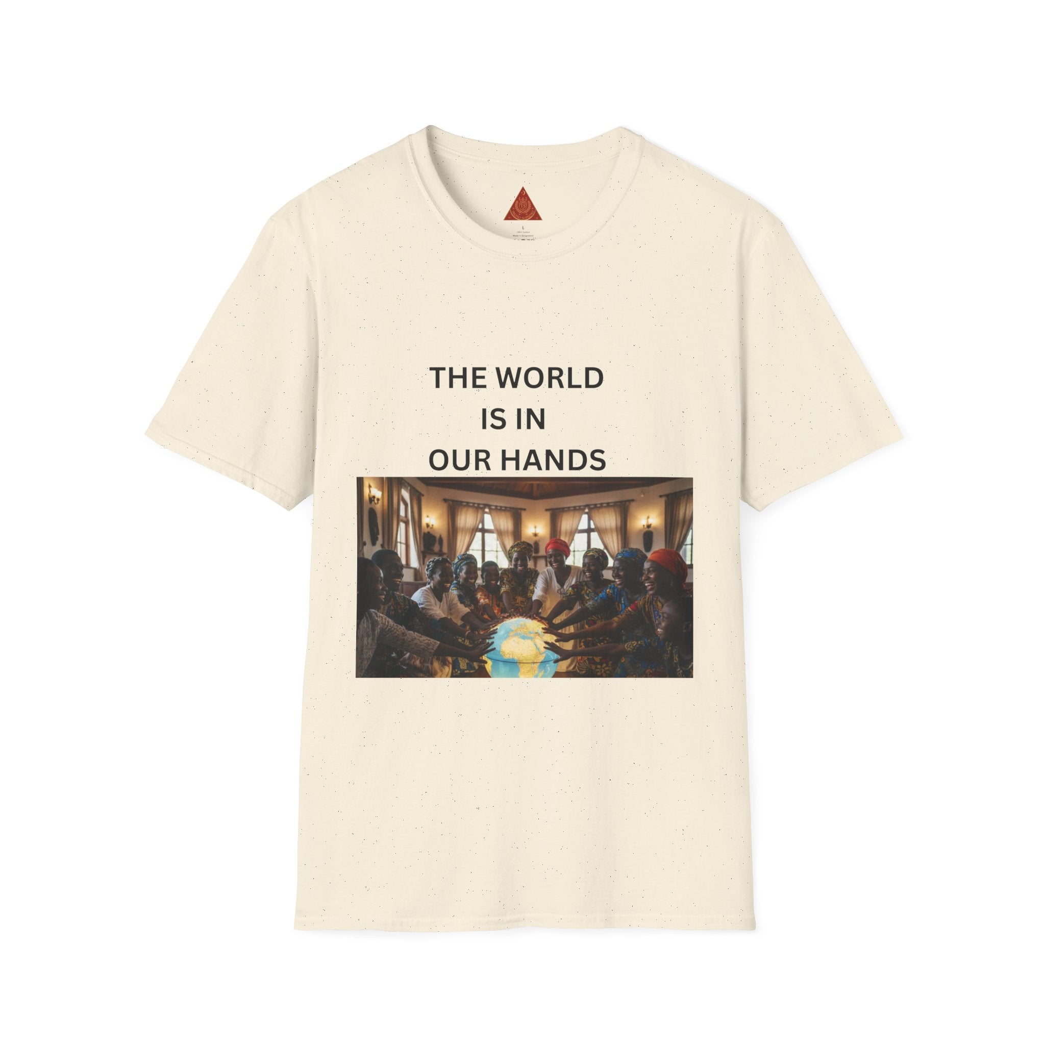 Trono Supremo { Contemporary | T-Shirt — "The World Is In Our Hands" Globe Art Tee