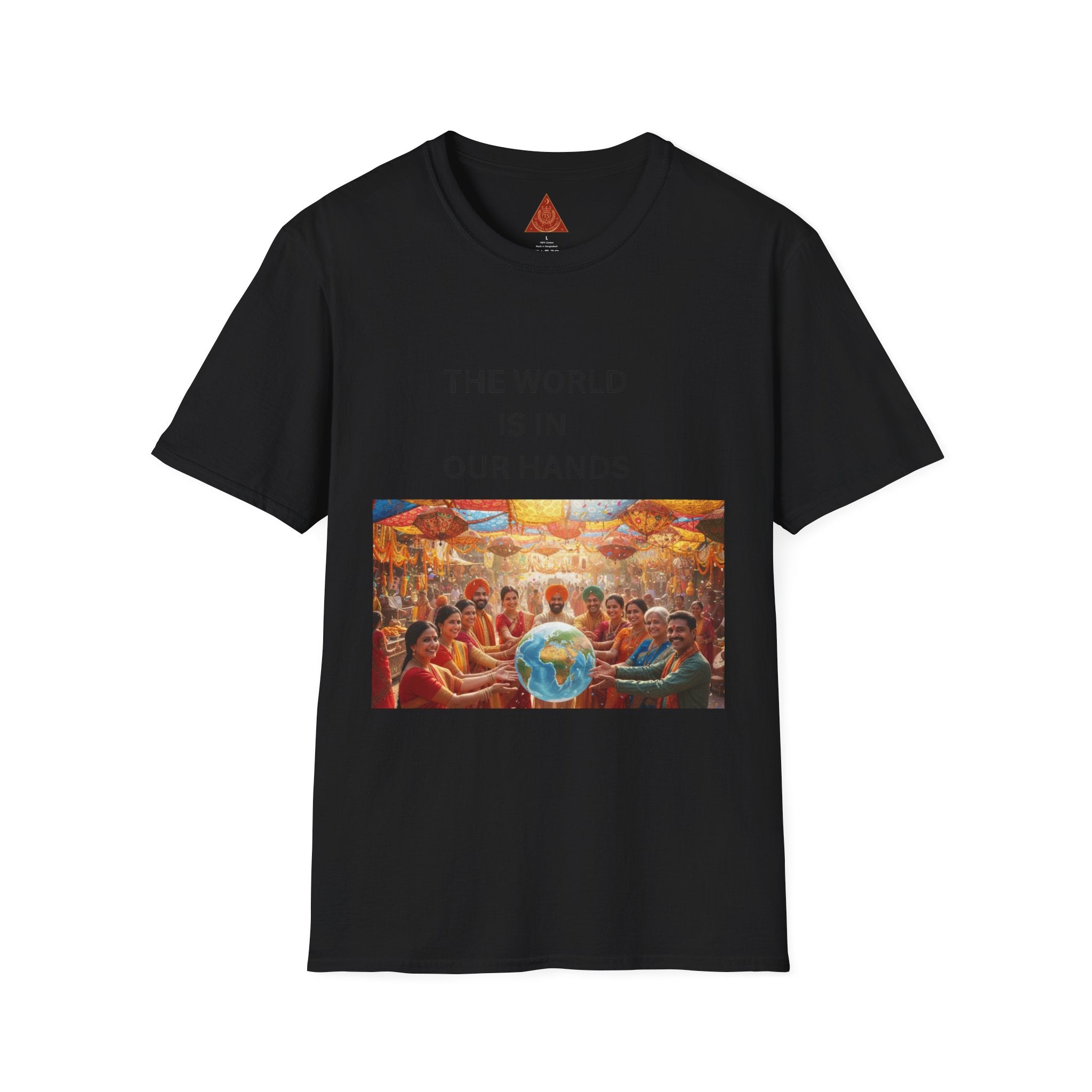 Trono Supremo | Contemporary | The World Is In Our Hands T-Shirt — Earth & Unity Graphic Tee