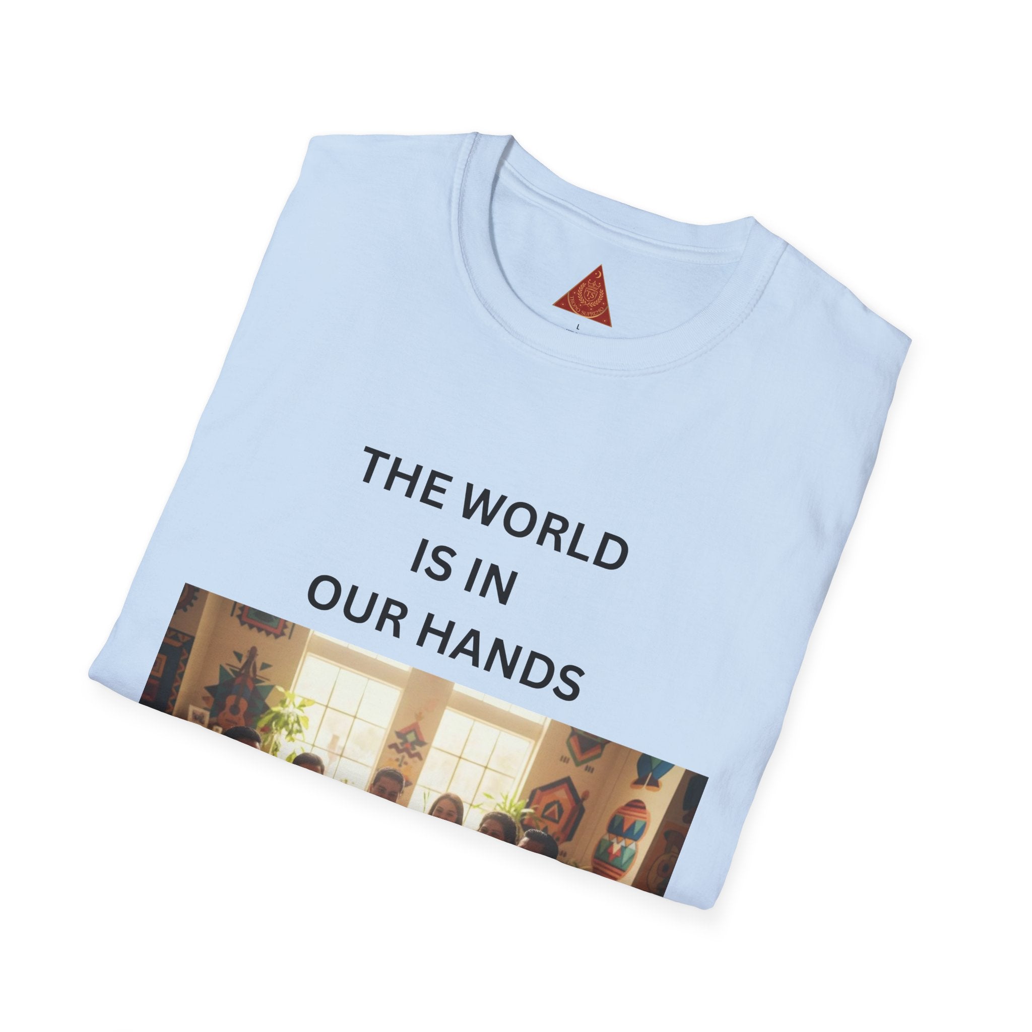 Trono Supremo { Contemporary |  Kids & Family T-Shirt — "The World Is In Our Hands" Inspirational Tee