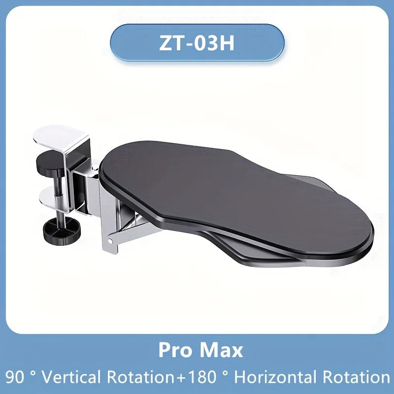 1 soporte de brazo de computadora para PC, apto para escritorio de oficina, ajustable para rotar, soporte de muñeca, bandeja de extensión para uso doméstico