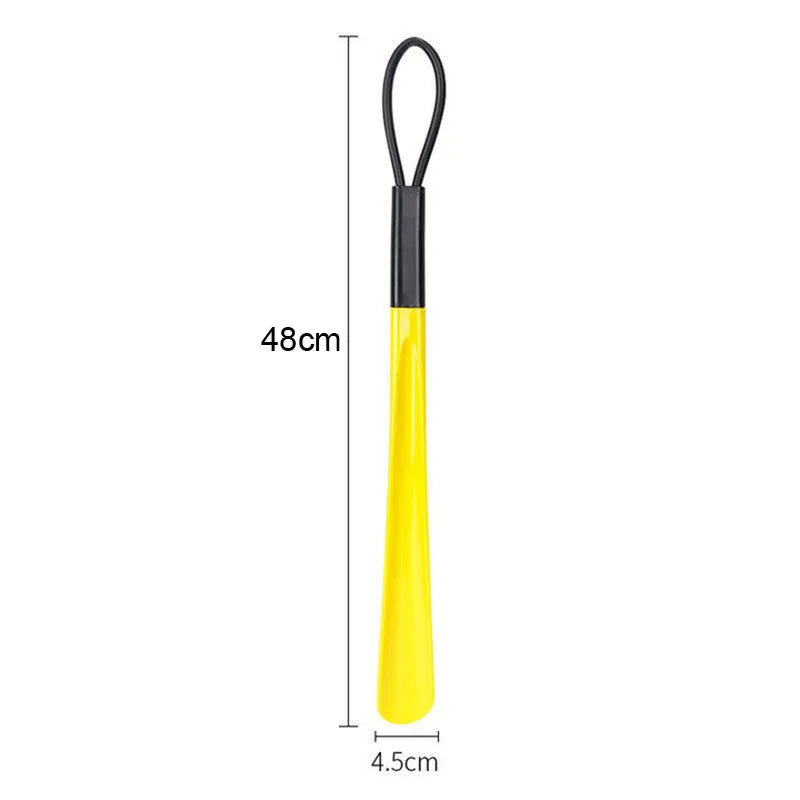 1/2pc long flexible plastic shoe horn for easy wearing of shoes in multiple colors-shoe lifter and spoon shaped shoe accessories