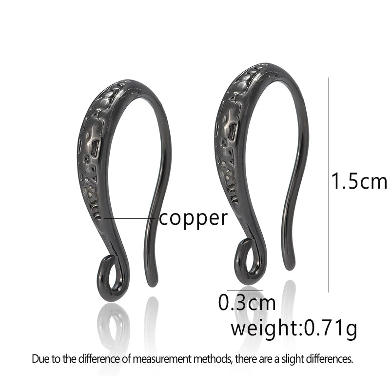 1 Pair Zircon Earrings Hook  Diy Accessories for Jewelry Making Sliver Gold Rose Gold Black Color Jewelry Findings
