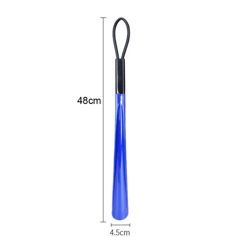 1/2pc long flexible plastic shoe horn for easy wearing of shoes in multiple colors-shoe lifter and spoon shaped shoe accessories