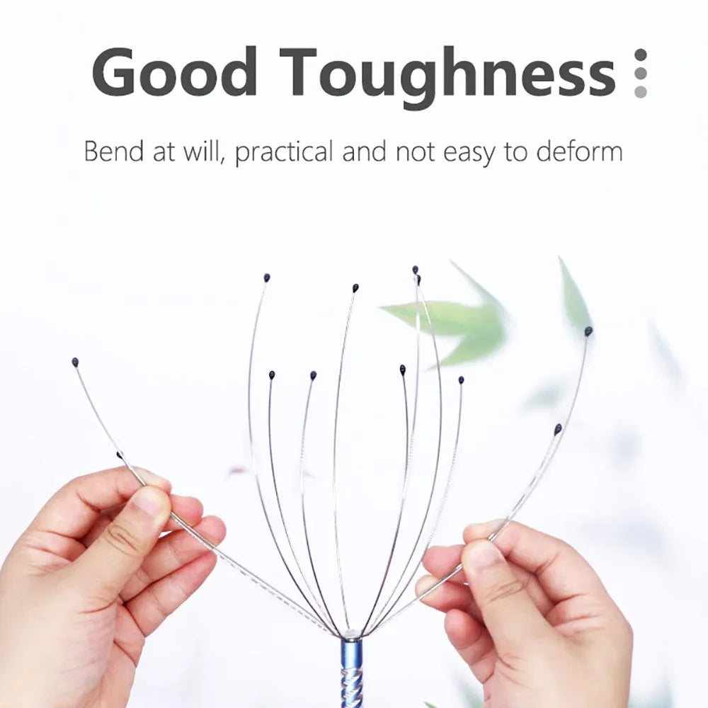 1/2pc Stainless Steel Head Massage Device Relaxation Octopus Scalp Massager Instrument Scratcher Relieves Tension Soul Extractor